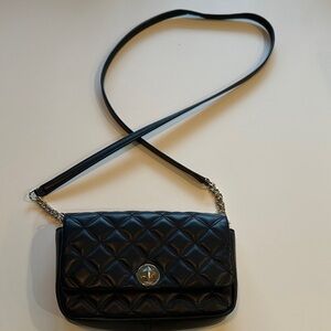 Kate Spade Black Quilted Crossbody Bag